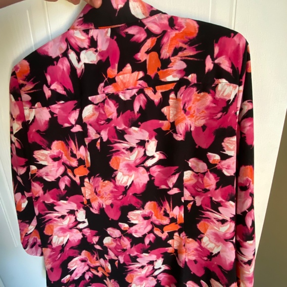 Karl lagerfeld paris floral-print blouse with ruffles - Picture 5 of 8
